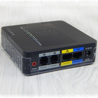 思科LINKSYS CISCO SPA122语音网关 路由 网络电话服务器viop传真